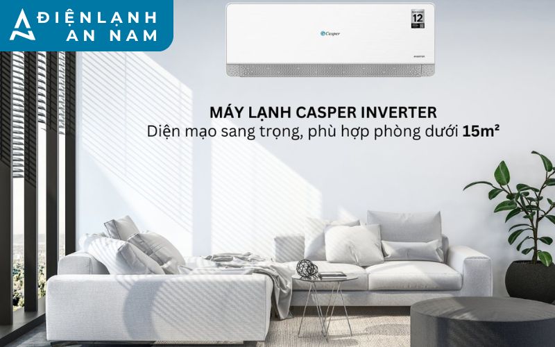Làm lạnh phù hợp cho không gian dưới 15m2