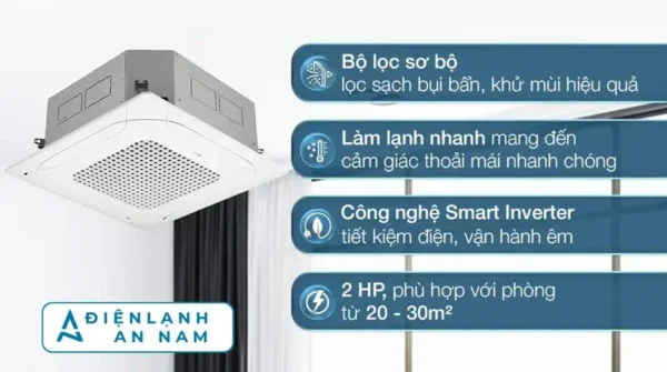may lanh am tran lg inverter 2 hp ztnq18gpla0 15