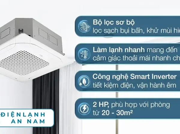 may lanh am tran lg inverter 2 hp ztnq18gpla0 15