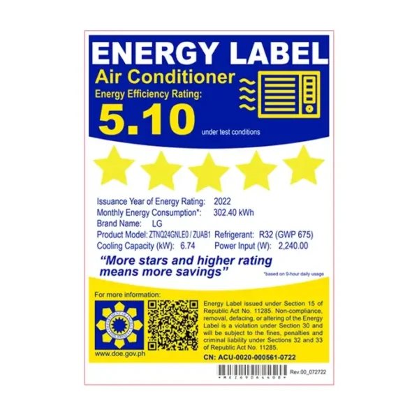 may lanh am tran lg inverter 25 hp ztnq24gpla0 2
