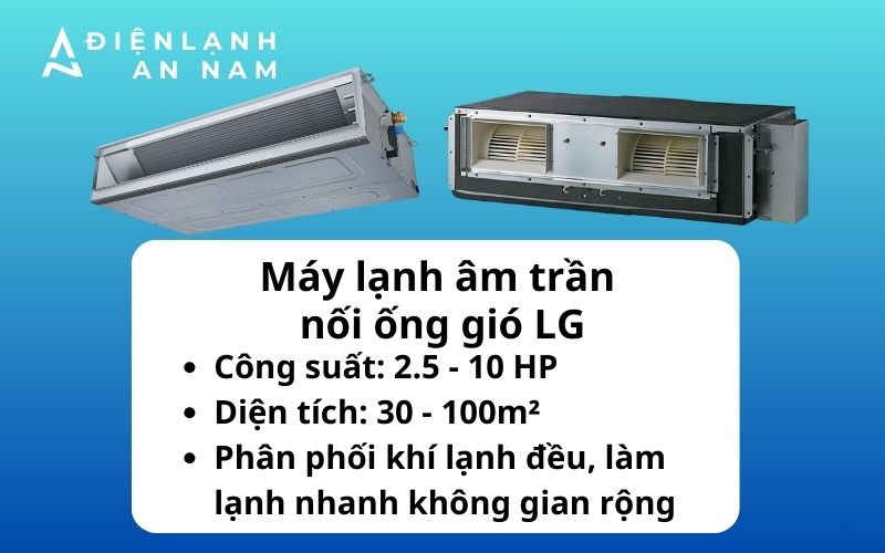 Máy lạnh âm trần nối ống gió LG