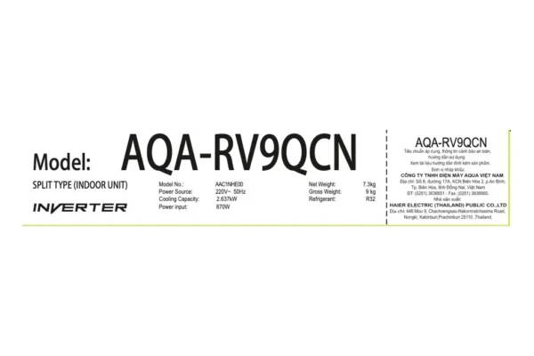 may lanh aqua inverter 1 hp aqa rv9qc 2