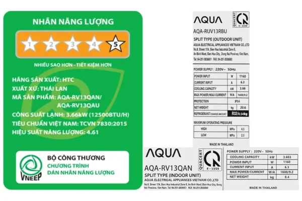 may lanh aqua inverter 15 hp aqa rv13qa 3