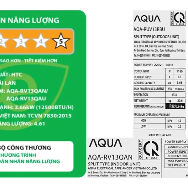 may lanh aqua inverter 15 hp aqa rv13qa 3