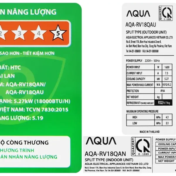 may lanh aqua inverter 2 hp aqa rv18qa 3