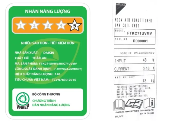 may lanh daikin inverter 3 hp ftkc71uvmv 3