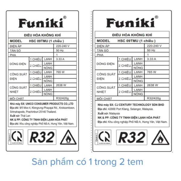 may lanh funiki 1 hp hsc09tmu 8