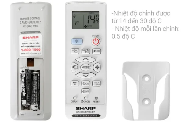 may lanh sharp inverter 1 hp ah xp10ymw 10