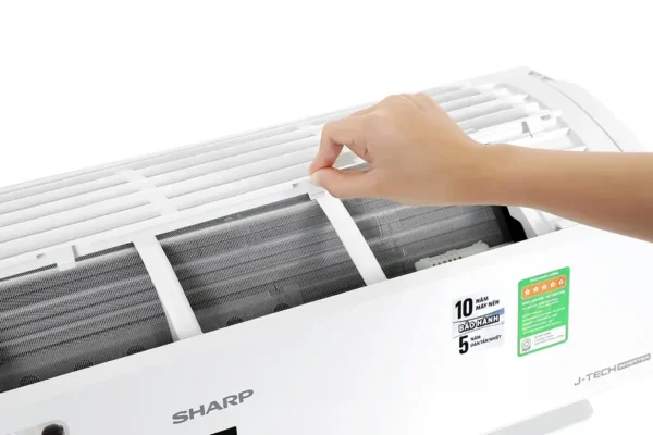may lanh sharp inverter 1 hp ah xp10ymw 8