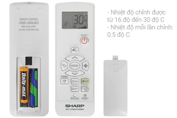 may lanh sharp inverter 15 hp ah x13zew 10