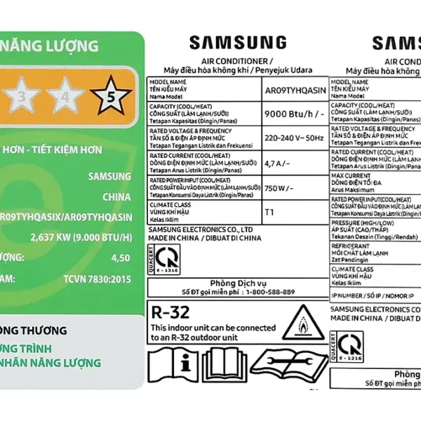 samsung inverter 1 hp ar09tyhqasinsv 3