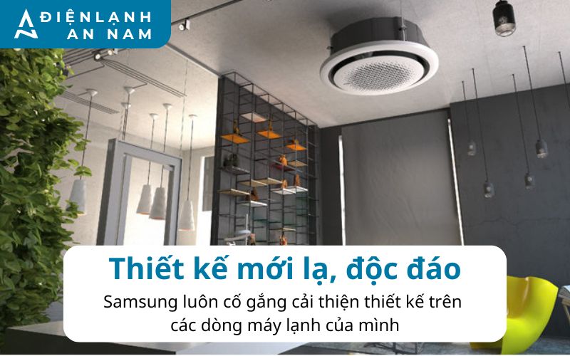 Thiết kế mới lạ trên dòng âm trần Cassette của Samsung