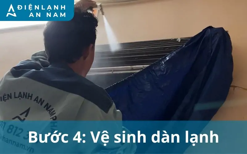Bước 4 vệ sinh dàn lạnh