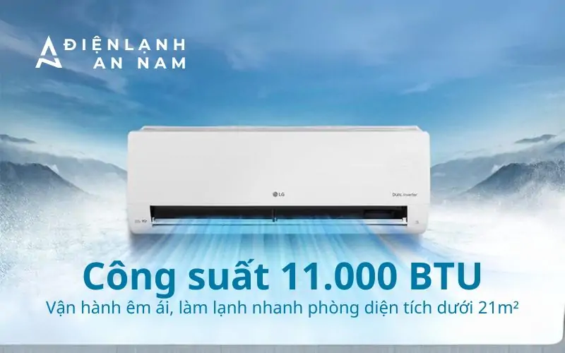 Công suất 11.000 BTU trên LG V13WIN1