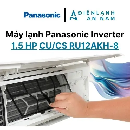 Panasonic Inverter 1.5 HP CU/CS-RU12AKH-8