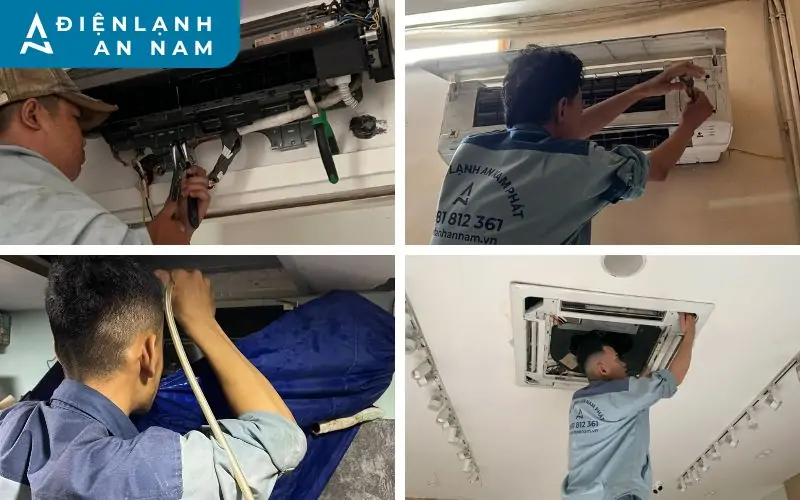 Vệ sinh máy lạnh điện lạnh an nam